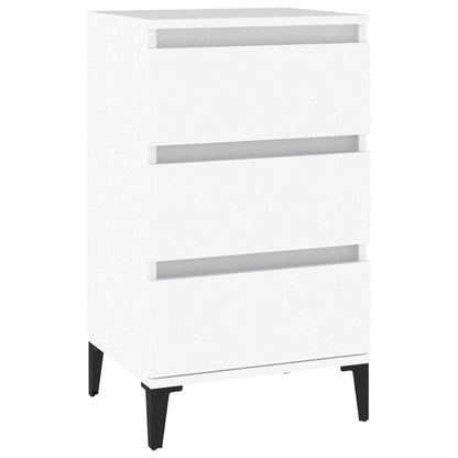 Nattbord Sengbord Hvit 40x35x70 cm
