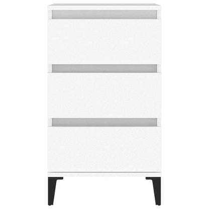 Nattbord Sengbord Hvit 40x35x70 cm
