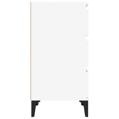 Nattbord Sengbord Hvit 40x35x70 cm