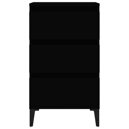 Nattbord Sengbord Svart 40x35x70 cm