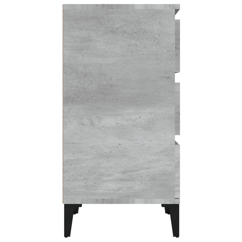Nattbord Sengbord Betonggrå 40x35x70 cm