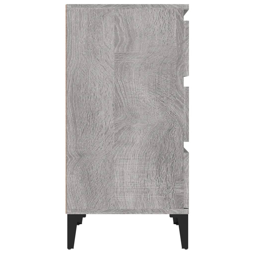 Nattbord Sengbord Sonoma Grå 40x35x70 cm