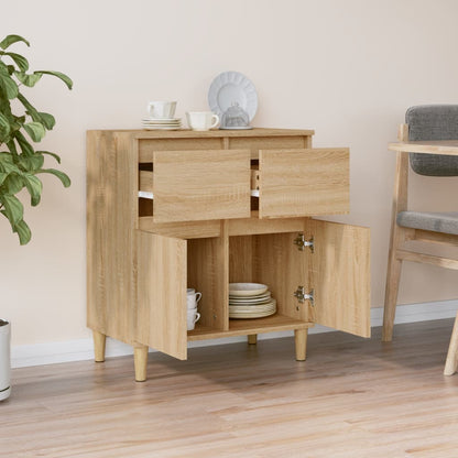 Skjenk sonoma eik 60x35x70 cm konstruert tre