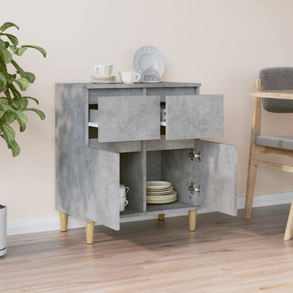 Skjenk betonggrå 60x35x70 cm konstruert tre