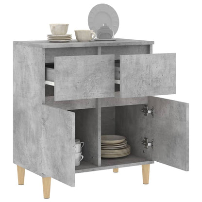 Skjenk betonggrå 60x35x70 cm konstruert tre