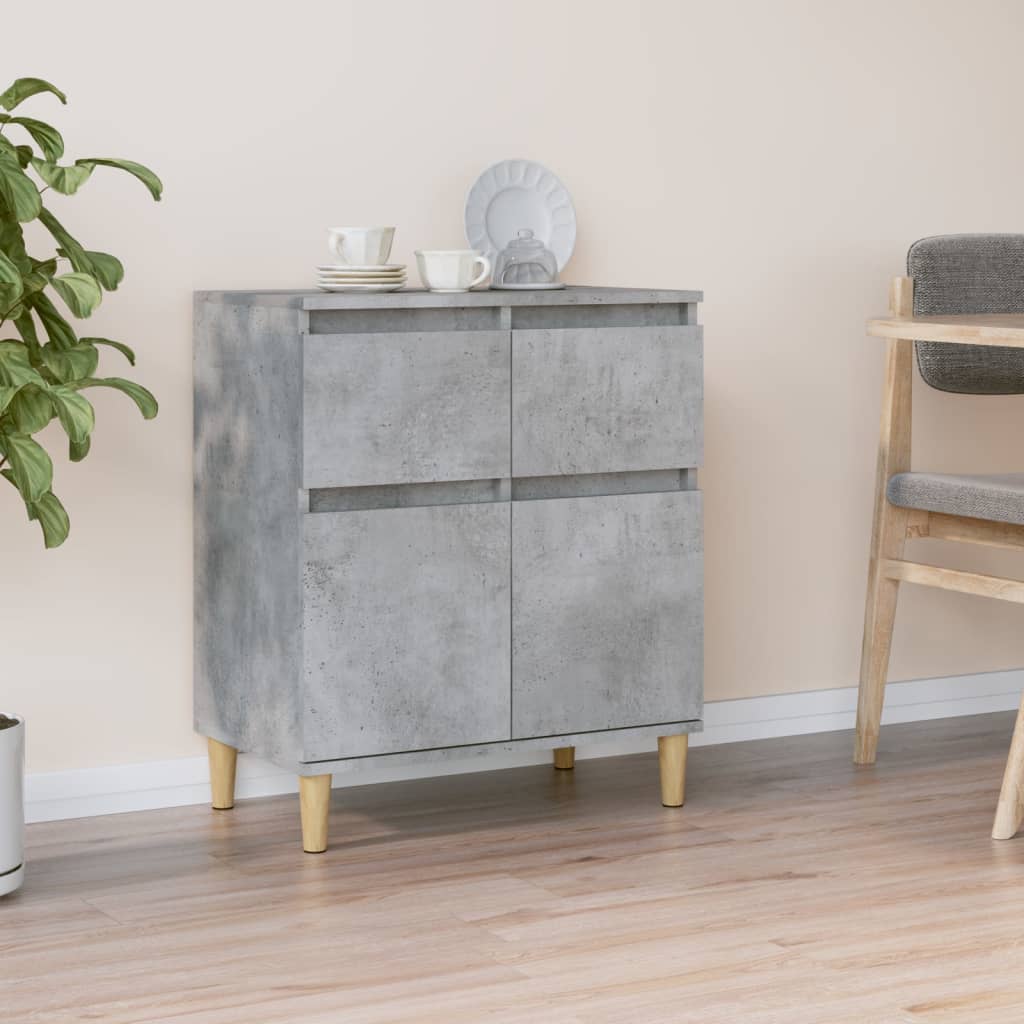 Skjenk betonggrå 60x35x70 cm konstruert tre