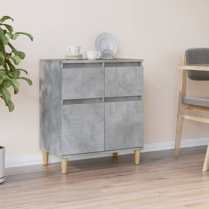 Skjenk betonggrå 60x35x70 cm konstruert tre