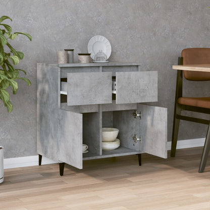 Kommode Betonggrå 60x35x70 cm
