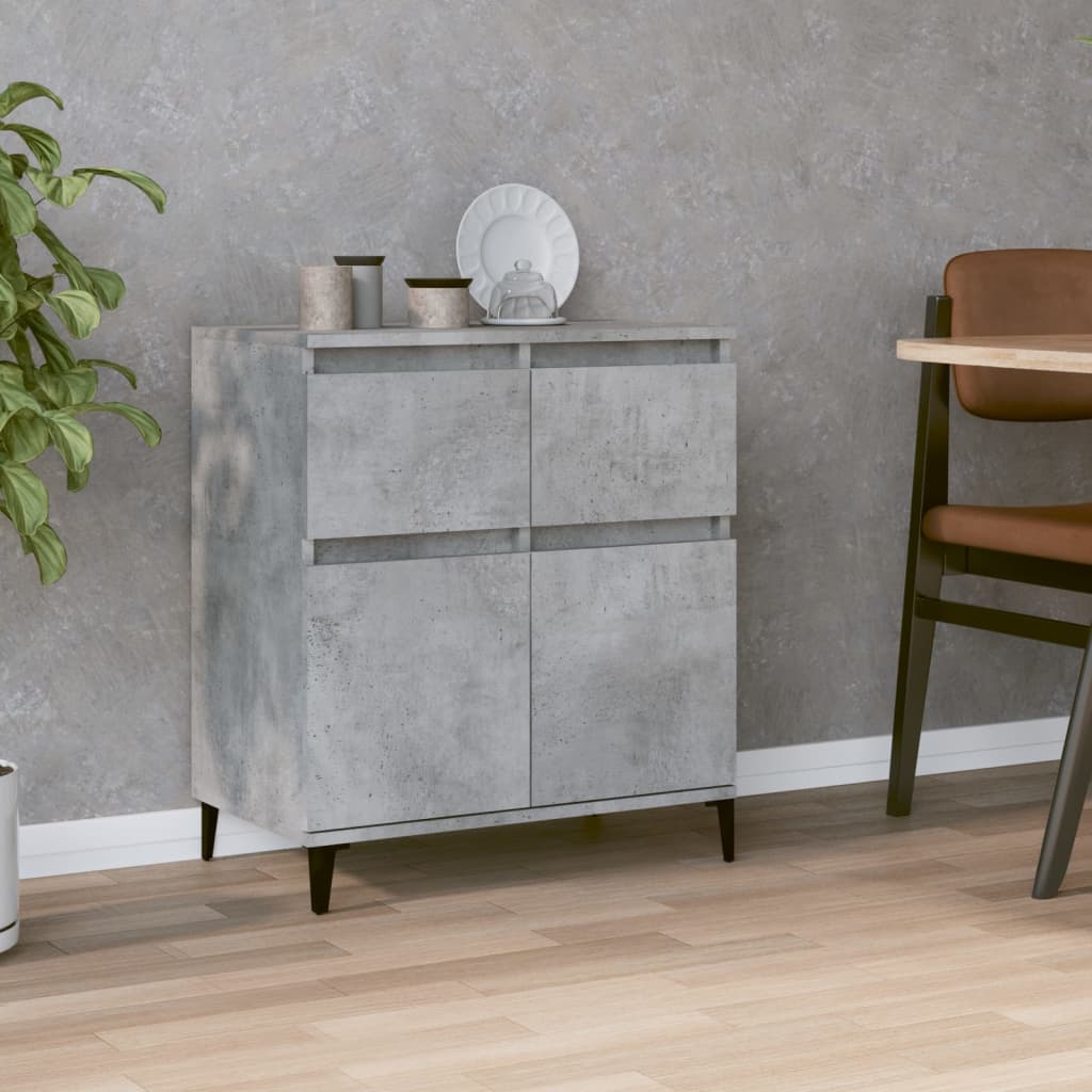 Kommode Betonggrå 60x35x70 cm