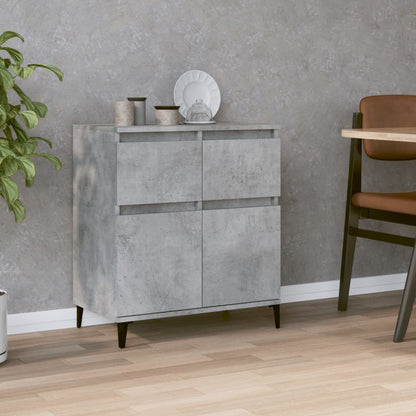 Kommode Betonggrå 60x35x70 cm