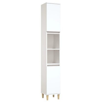 Baderomsskap Hvit 30x30x190 cm