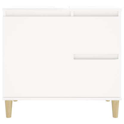 Baderomsskap Hvit 65x33x60 cm