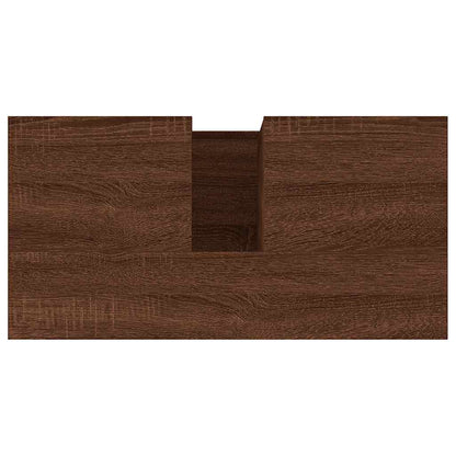 Baderomsskap Brun Eik 65x33x60 cm