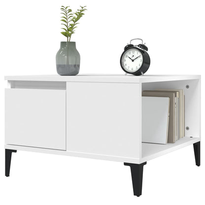 Salongbord Sofabord Hvit 55x55x36,5 cm
