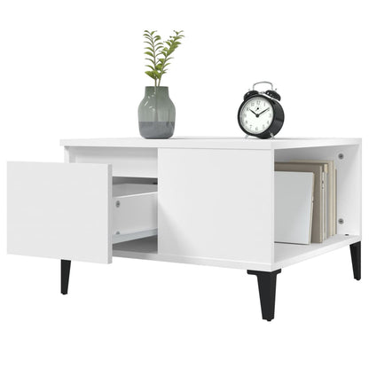 Salongbord Sofabord Hvit 55x55x36,5 cm