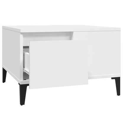 Salongbord Sofabord Hvit 55x55x36,5 cm