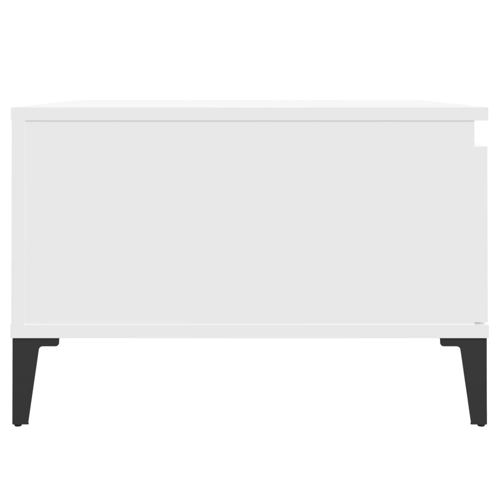 Salongbord Sofabord Hvit 55x55x36,5 cm