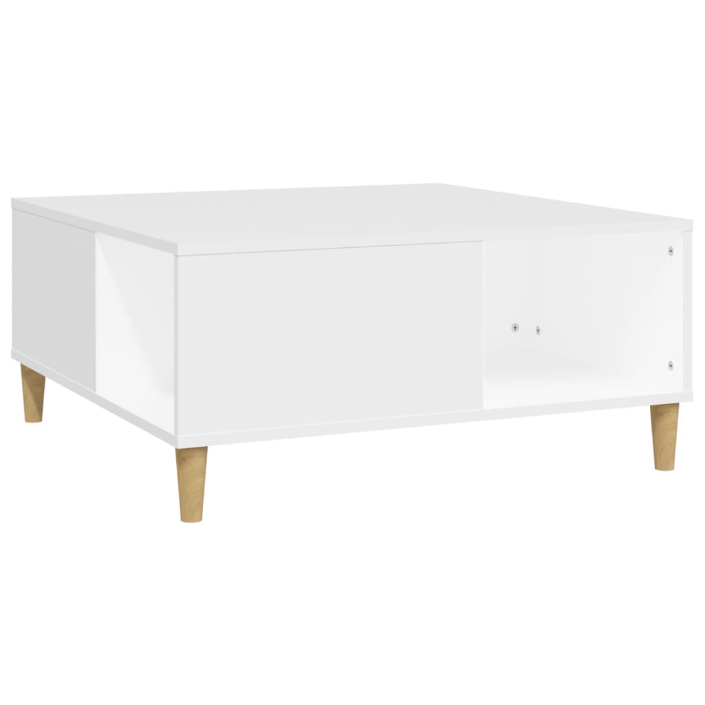Salongbord Sofabord Hvit 80x80x36,5 cm