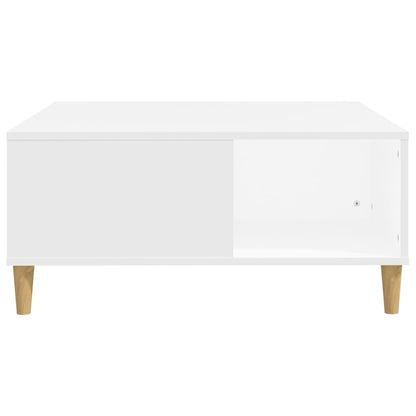 Salongbord Sofabord Hvit 80x80x36,5 cm