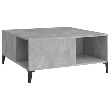 Salongbord Sofabord Betonggrå 80x80x36,5 cm
