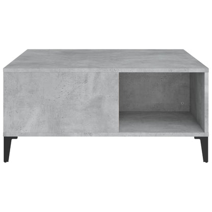 Salongbord Sofabord Betonggrå 80x80x36,5 cm
