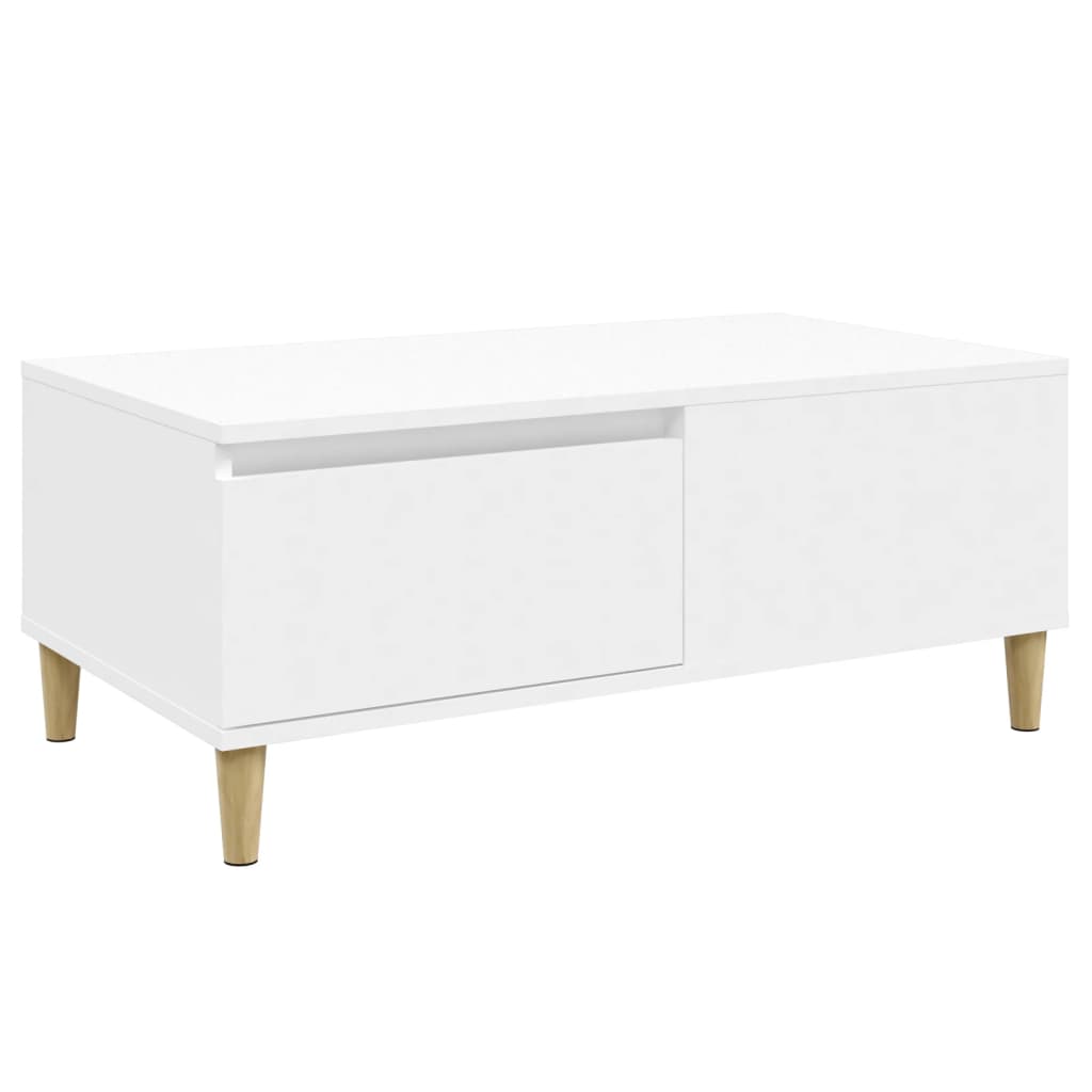 Salongbord Sofabord Hvit 90x50x36,5 cm