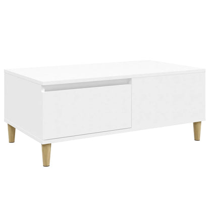 Salongbord Sofabord Hvit 90x50x36,5 cm