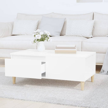Salongbord Sofabord Hvit 90x50x36,5 cm