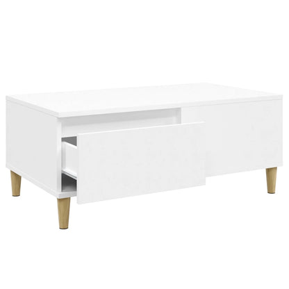 Salongbord Sofabord Hvit 90x50x36,5 cm