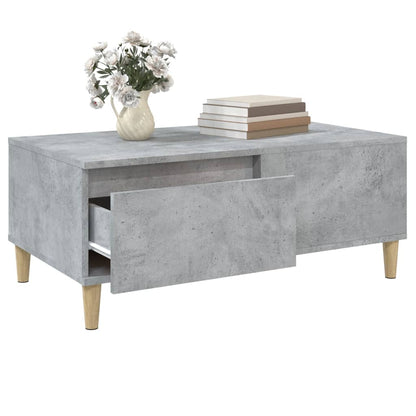 Salongbord Sofabord Betonggrå 90x50x36,5 cm
