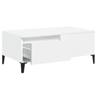 Salongbord Sofabord Hvit 90x50x36,5 cm
