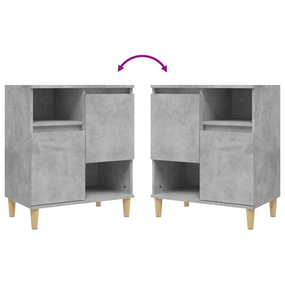 Kommode Betonggrå 60x35x70 cm