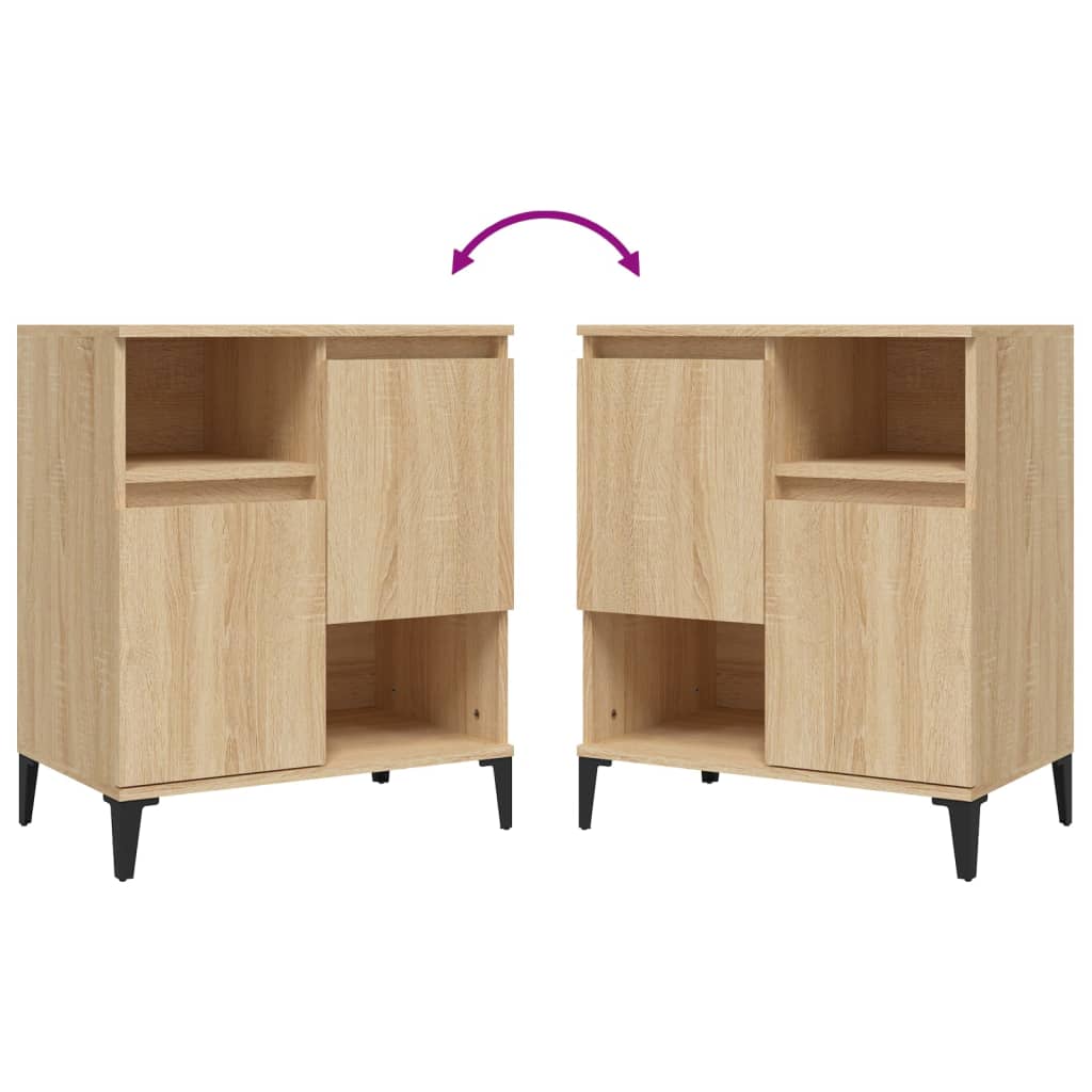 Skjenk sonoma eik 60x35x70 cm konstruert tre