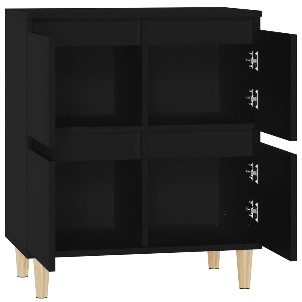 Kommode Svart 60x35x70 cm