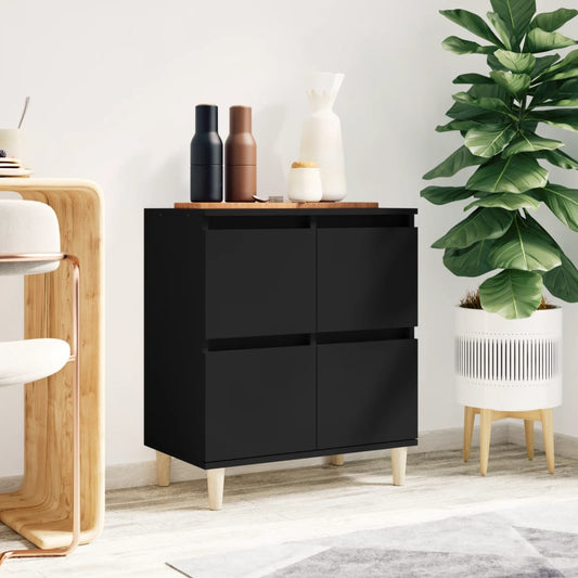 Kommode Svart 60x35x70 cm