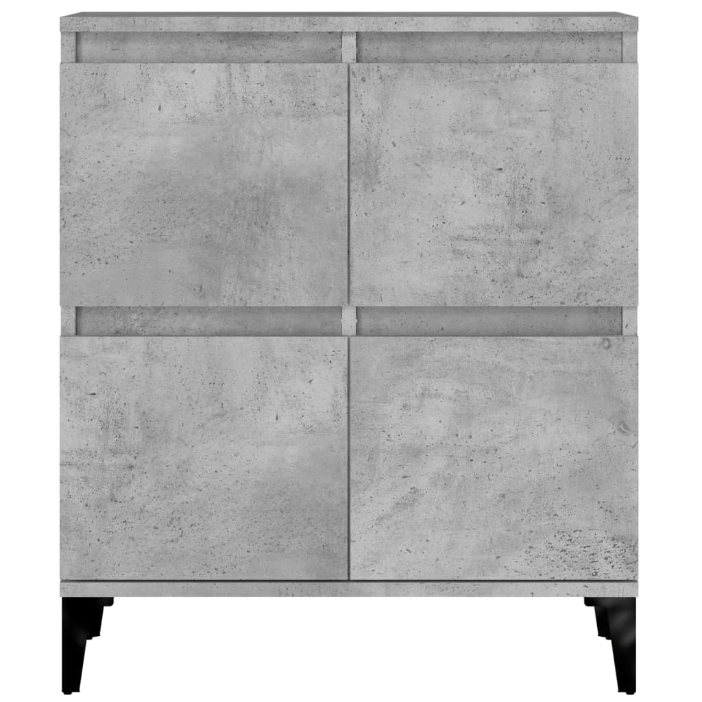 Skjenk betonggrå 60x35x70 cm konstruert tre