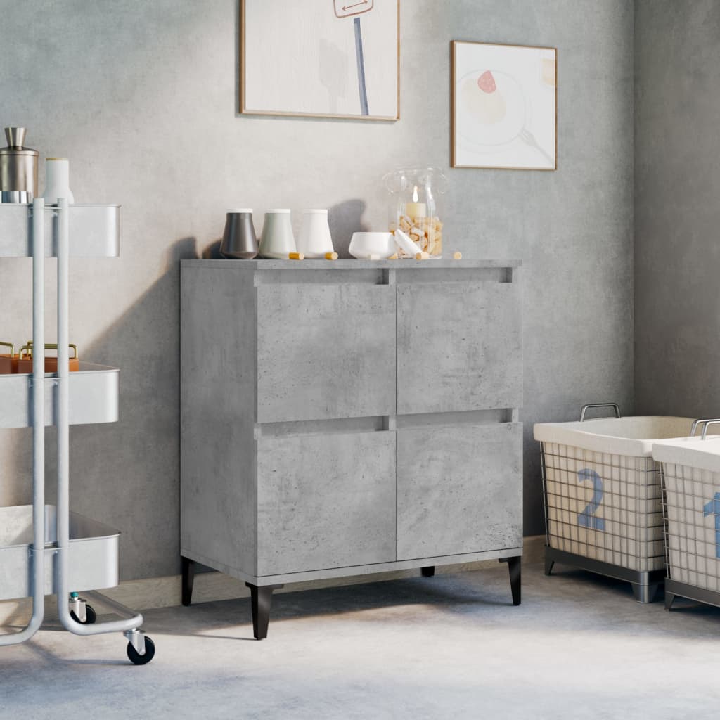 Skjenk betonggrå 60x35x70 cm konstruert tre
