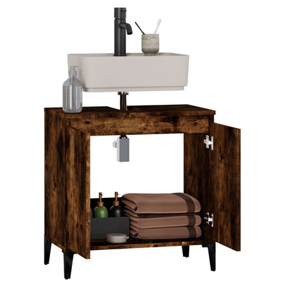 Servantskap Baderom Røkt Eik 58x33x60 cm