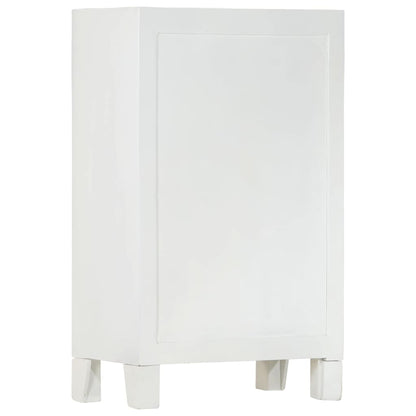 Skjenk hvit 55x30x90 cm heltre akasie