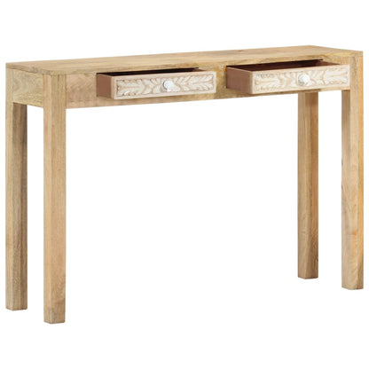 Avlastningsbord konsollbord Tre 110x30x75 cm bleket heltre mango