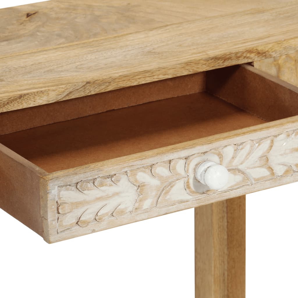 Avlastningsbord konsollbord Tre 110x30x75 cm bleket heltre mango