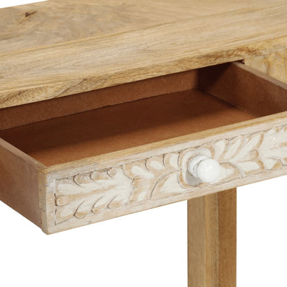 Avlastningsbord konsollbord Tre 110x30x75 cm bleket heltre mango