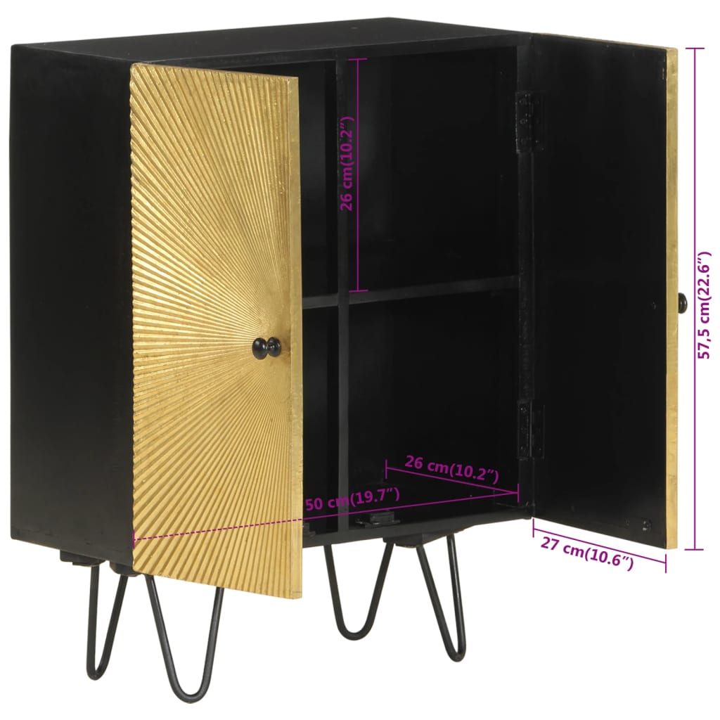 Skjenk Tre 55x30x75 cm heltre mango