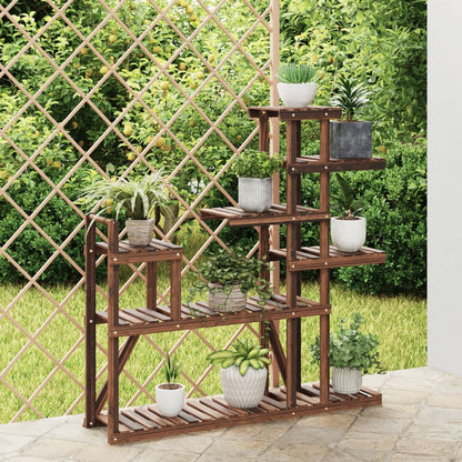 Utendørs Blomsterstativ DIV. 110x25x111 cm heltre gran