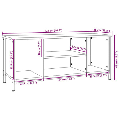 TV-Møbel Sonoma Grå TV-benk 102x35x45 cm