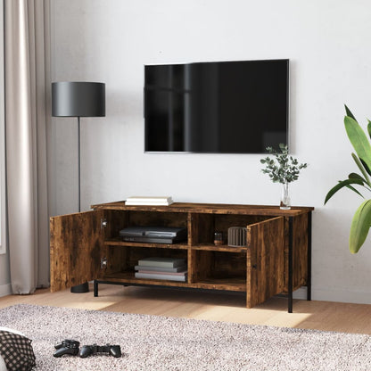 TV-Møbel Røkt Eik TV-benk med dører 102x35x45 cm