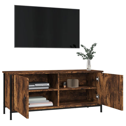 TV-Møbel Røkt Eik TV-benk med dører 102x35x45 cm