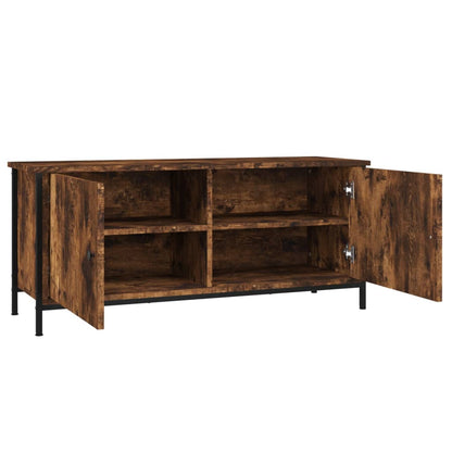TV-Møbel Røkt Eik TV-benk med dører 102x35x45 cm