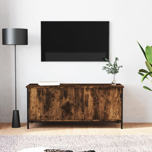 TV-Møbel Røkt Eik TV-benk med dører 102x35x45 cm