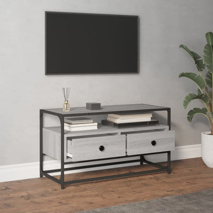 Skoskap Skohylle Skobenk Sonoma Grå 100x35x55 cm